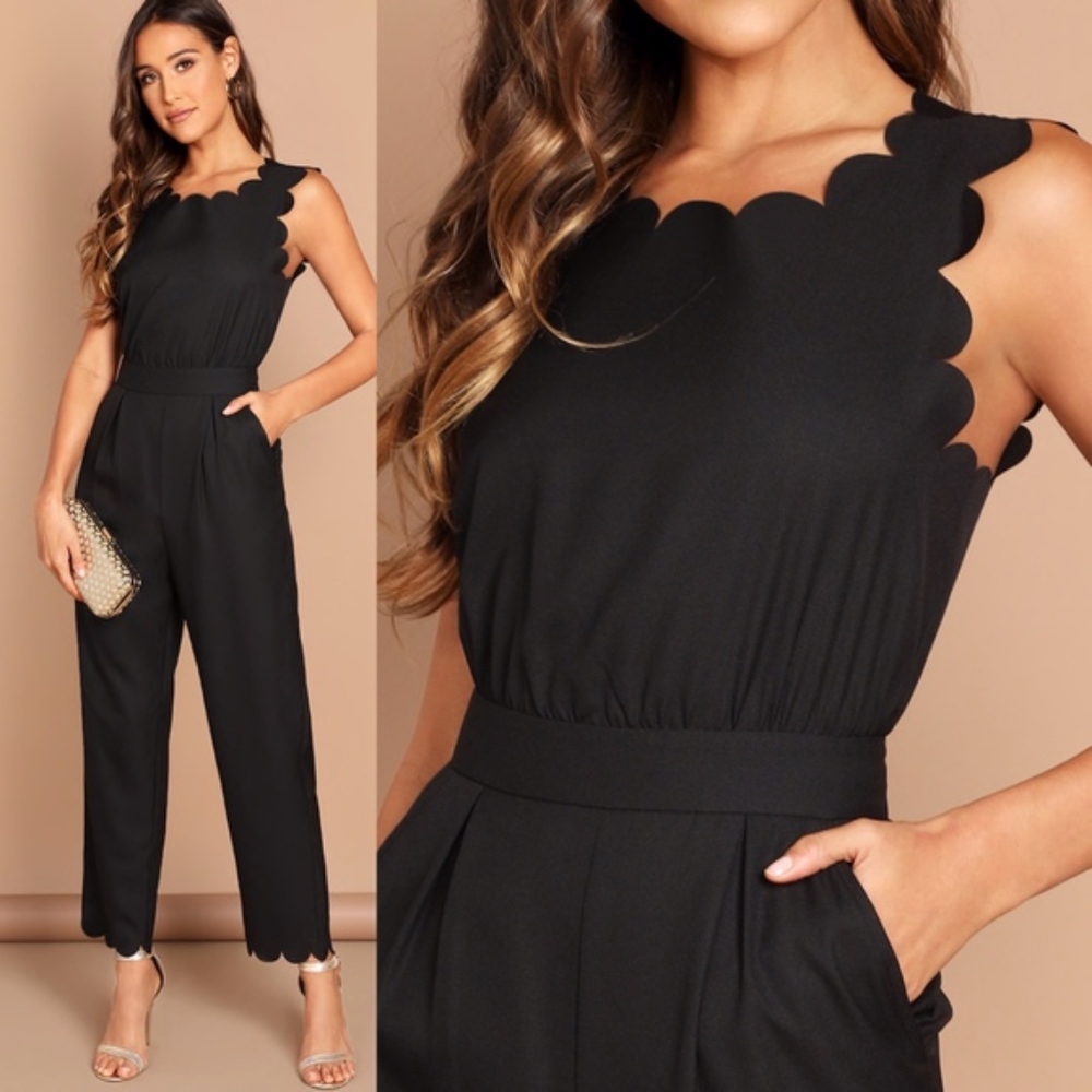 SLAY AWAY Chic Jumpsuit - BLACK    - Picture 3 of 3